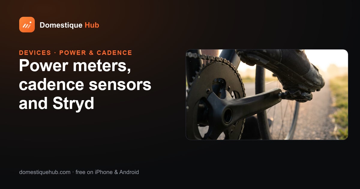 Power and cadence on the live ride screen